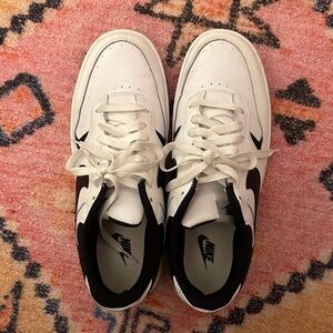 Nike White and Black Gamma Force sneakers